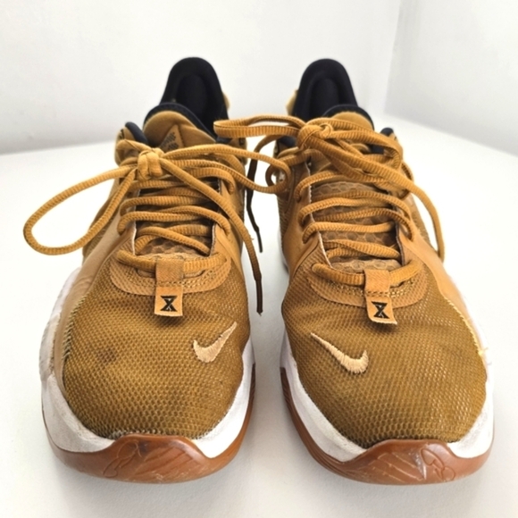 Nike Men's PG 5 Wheat Metallic Gold-Grain 9.5 - Picture 5 of 15